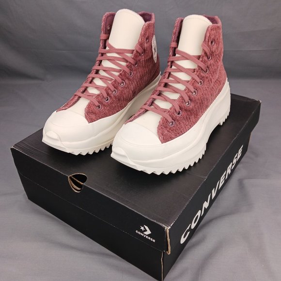 Converse Run Star Hike Women's Platform Sneaker Boot Purple Corduroy Sizes 7-10 - Picture 9 of 9